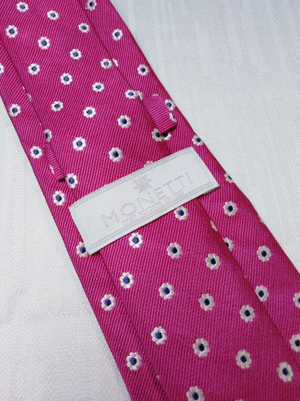 MONETTI NAPOLI 100% SILK TIE SETA CRAVATTA NECKTIE MADE IN ITALY CLASSIC