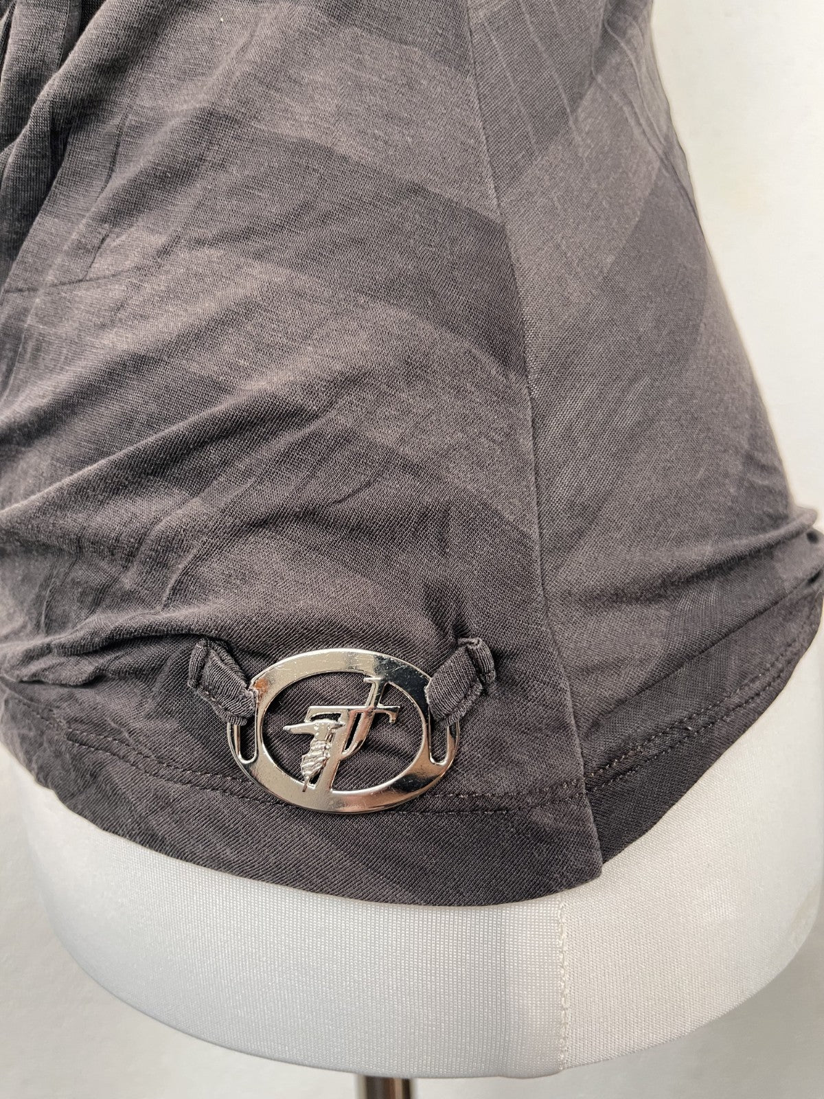 TRUSSARDI JEANS CANOTTA MAGLIA TOP DONNA TG S WOMAN CASUAL VINTAGE SHIRT