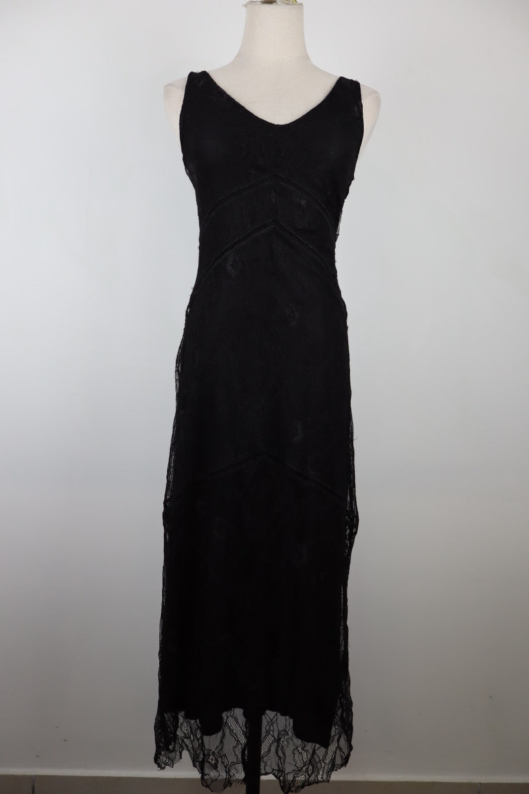 DESIGUAL VESTITO ABITO SMANICATO DONNA TG. S WOMAN CASUAL VINTAGE DRESS NERO