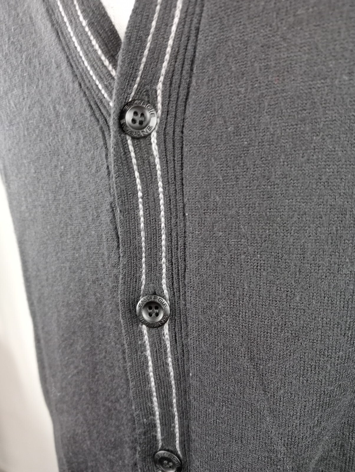 ENERGIE CARDIGAN MAGLIONE LANA WOOL UOMO TG 2XL MAN SWEATER CASUAL VINTAGE