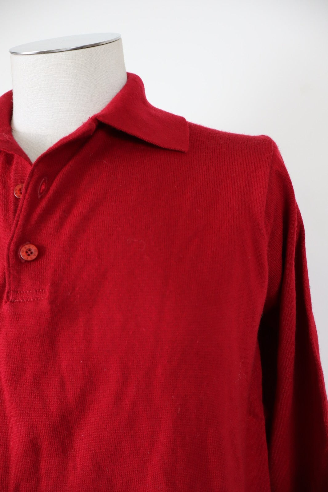 NAVIGARE MAGLIONE COLLO POLO LANA VINTAGE UOMO Tg. M MAN SWEATER CASUAL