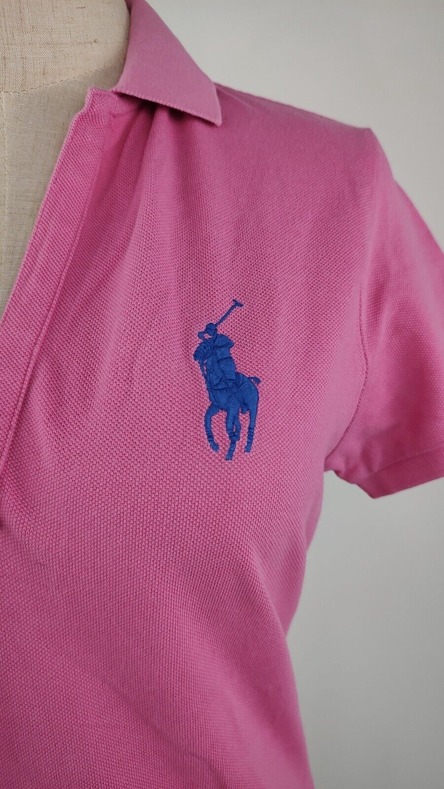 LAUREN RALPH LAUREN DONNA COTONE TG. S WOMAN POLO SHIRT CASUAL VINTAGE