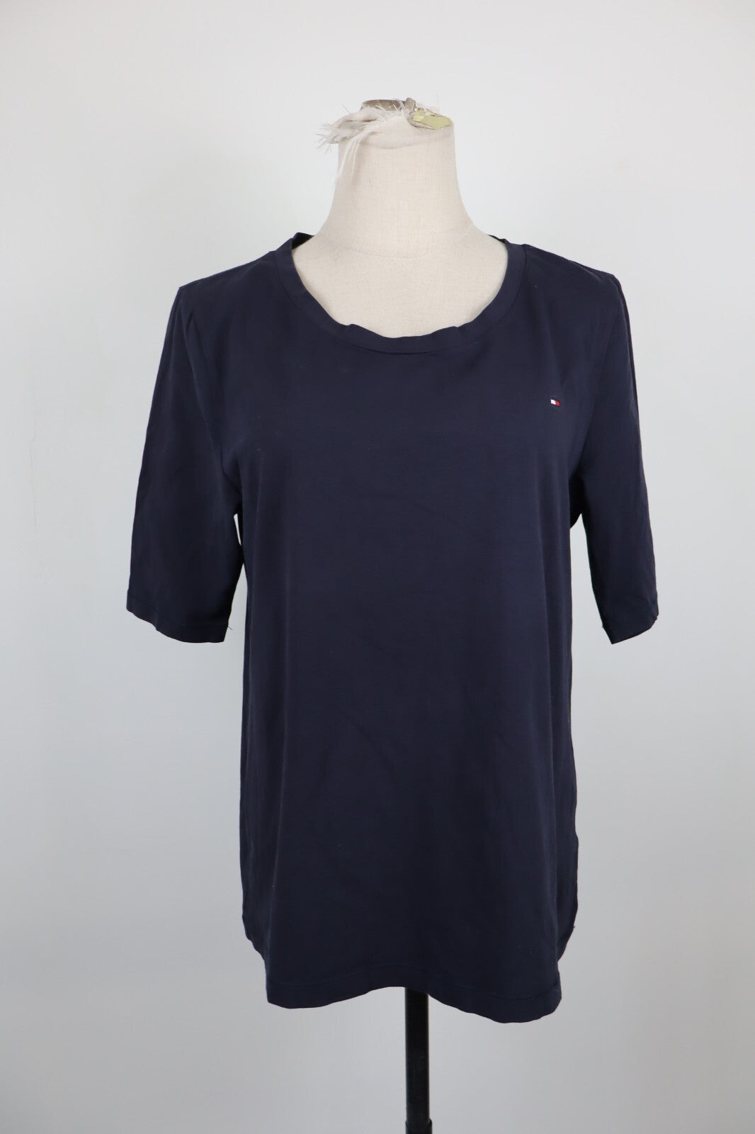 TOMMY HILFIGER MAGLIA MEZZE MANICHE DONNA M WOMAN CASUAL VINTAGE T-SHIRT COTONE