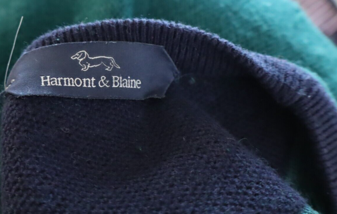HARMONT & BLAINE MAGLIONE UOMO Tg. XL MAN SWEATER CASUAL COTONE CASHMERE LANA