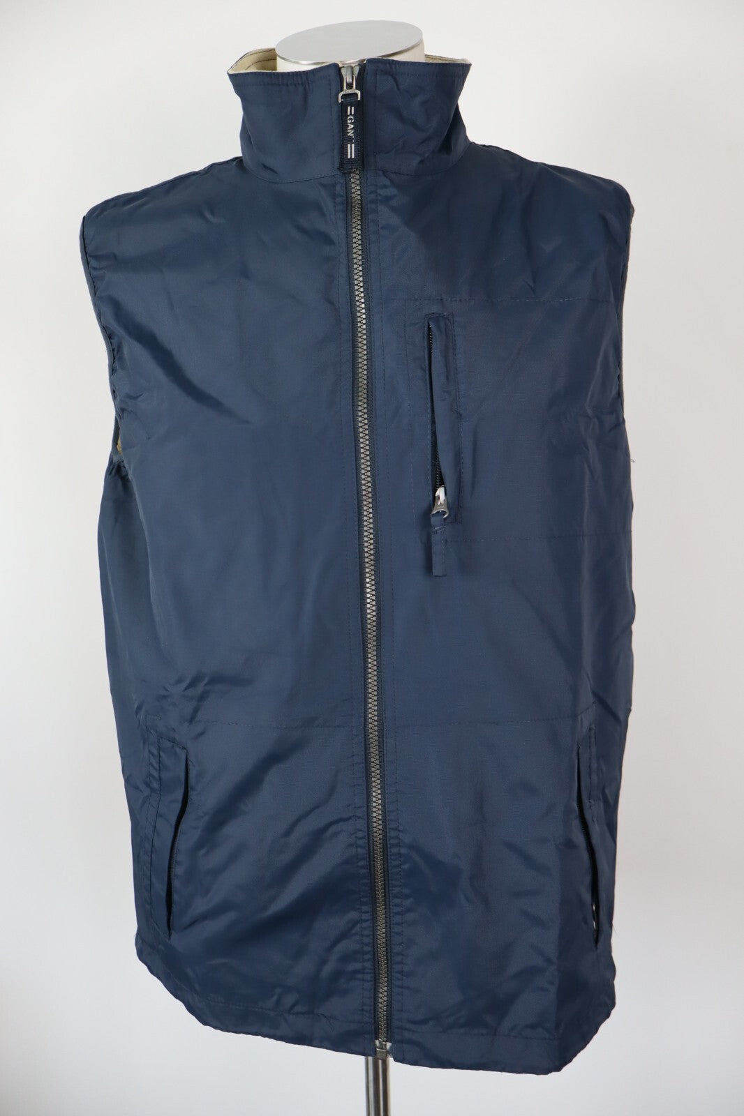 GANT GIUBBINO SMANICATO GILET UOMO TG M MAN JACKET VINTAGE CASUAL