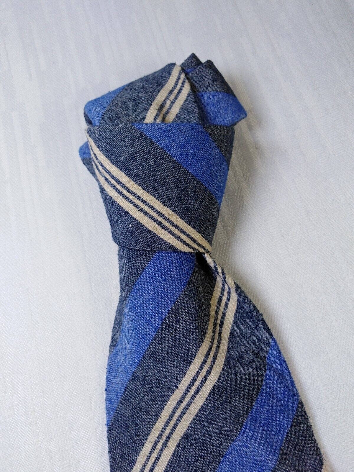 GRIGIOPERLA 100% SETA SILK TIE CRAVATTA NECKTIE ITALY VINTAGE CLASSIC