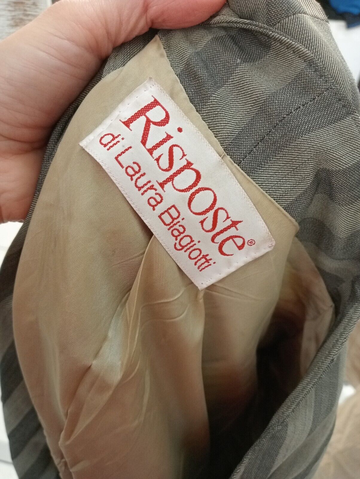 RISPOSTE LAURA BIAGIOTTI BLAZER GIACCA DONNA 42 LANA VINTAGE CASUAL JACKET ITALY