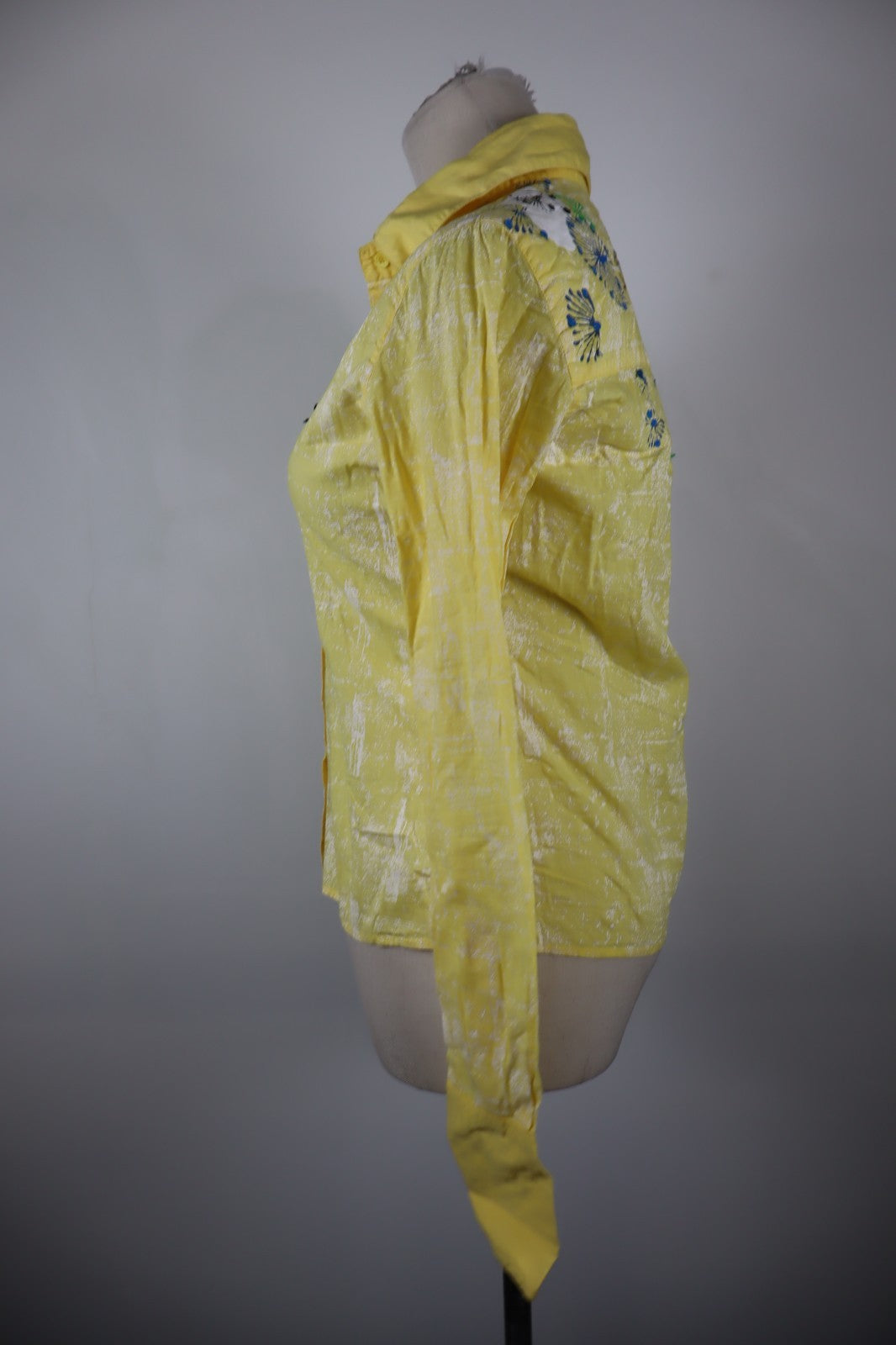 DESIGUAL CAMICIA  DONNA TG. M WOMAN SHIRT CASUAL VINTAGE COTONE COTTON LOGO