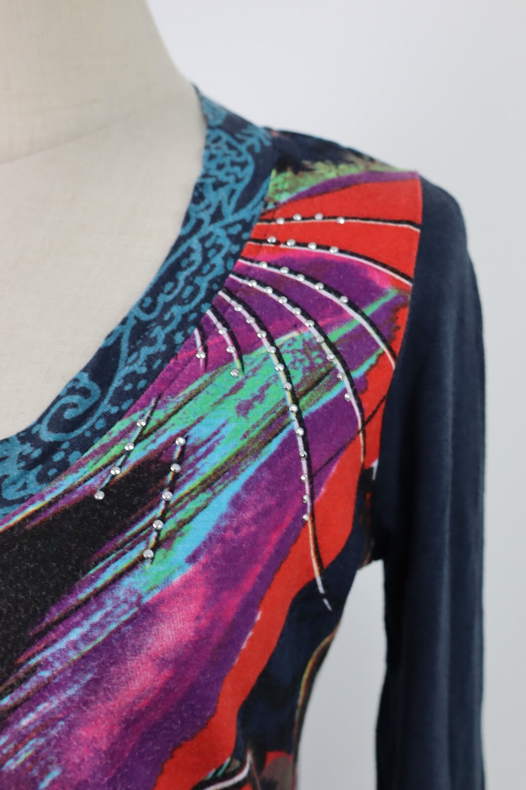 DESIGUAL VESTITO DONNA TG. M  WOMAN CASUAL VINTAGE DRESS ABITO