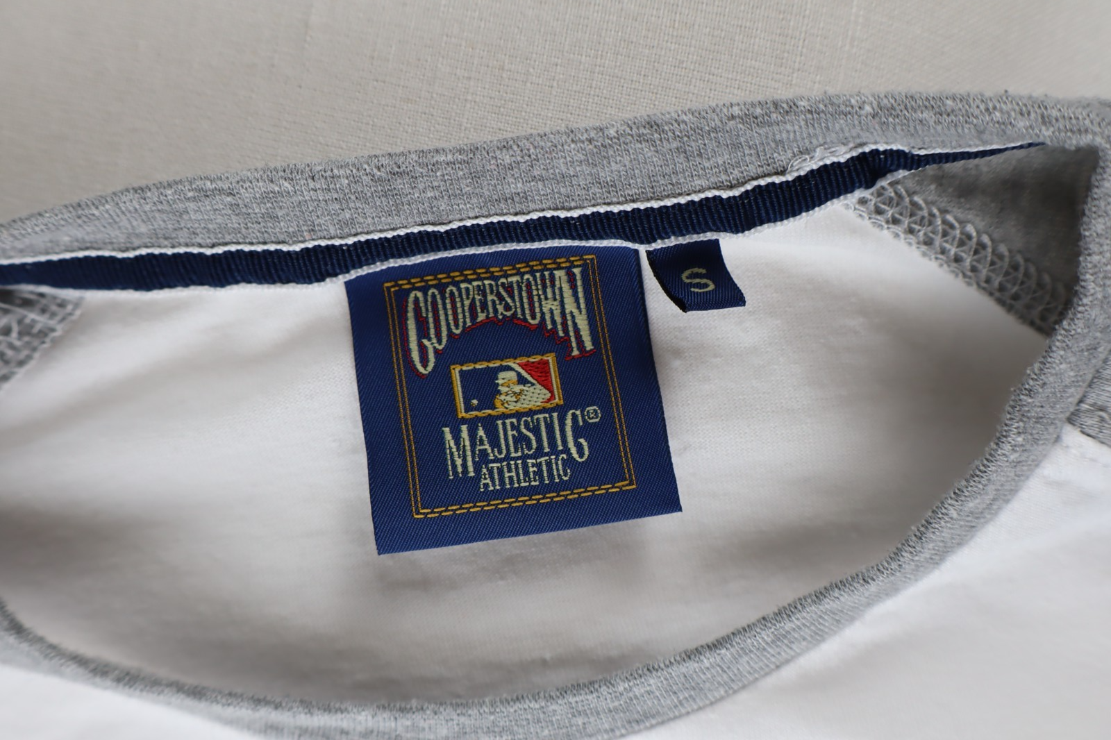 COOPERSTOWN MAJESTIC NY T-SHIRT BASEBALL UOMO MAGLIA Tg S MAN SPORT COTTON