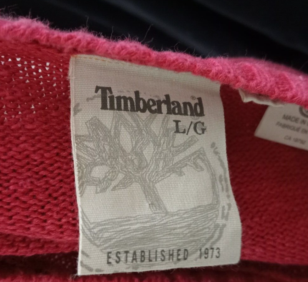 TIMBERLAND MAGLIONE COTONE COTTON UOMO L MAN SWEATER CASUAL VINTAGE ITALY