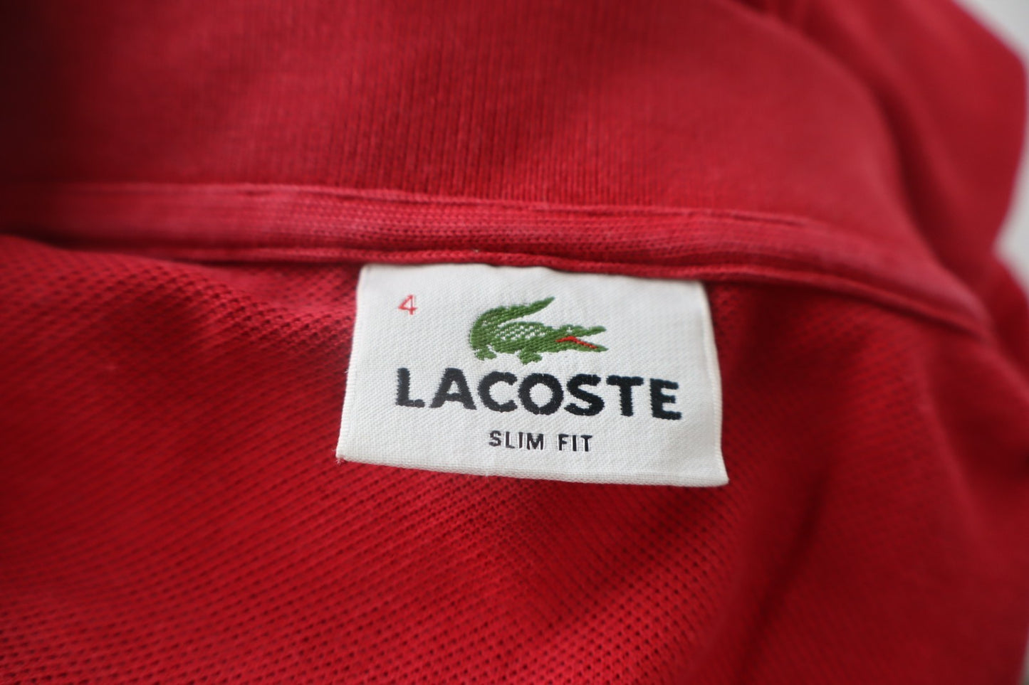 LACOSTE POLO MAGLIA UOMO COTONE TG. 4 MAN COTTON SHIRT CASUAL VINTAGE LOGO