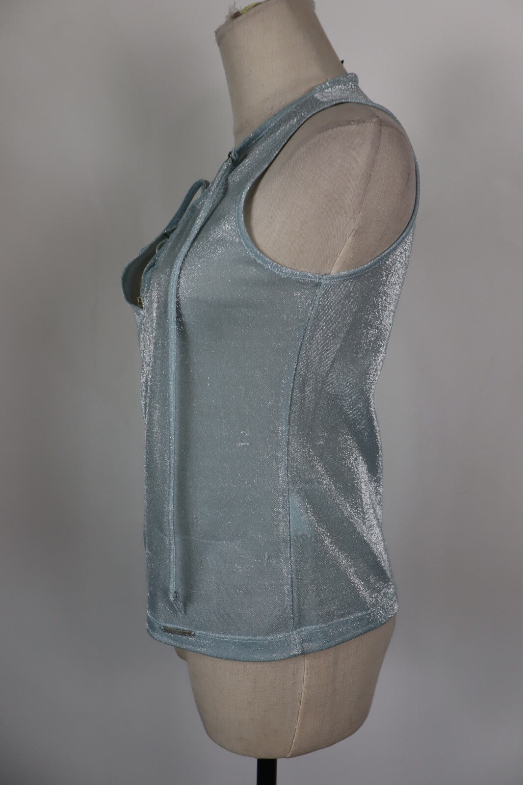 TRUSSARDI JEANS CANOTTA MAGLIA TOP DONNA S WOMAN CASUAL VINTAGE T-SHIRT