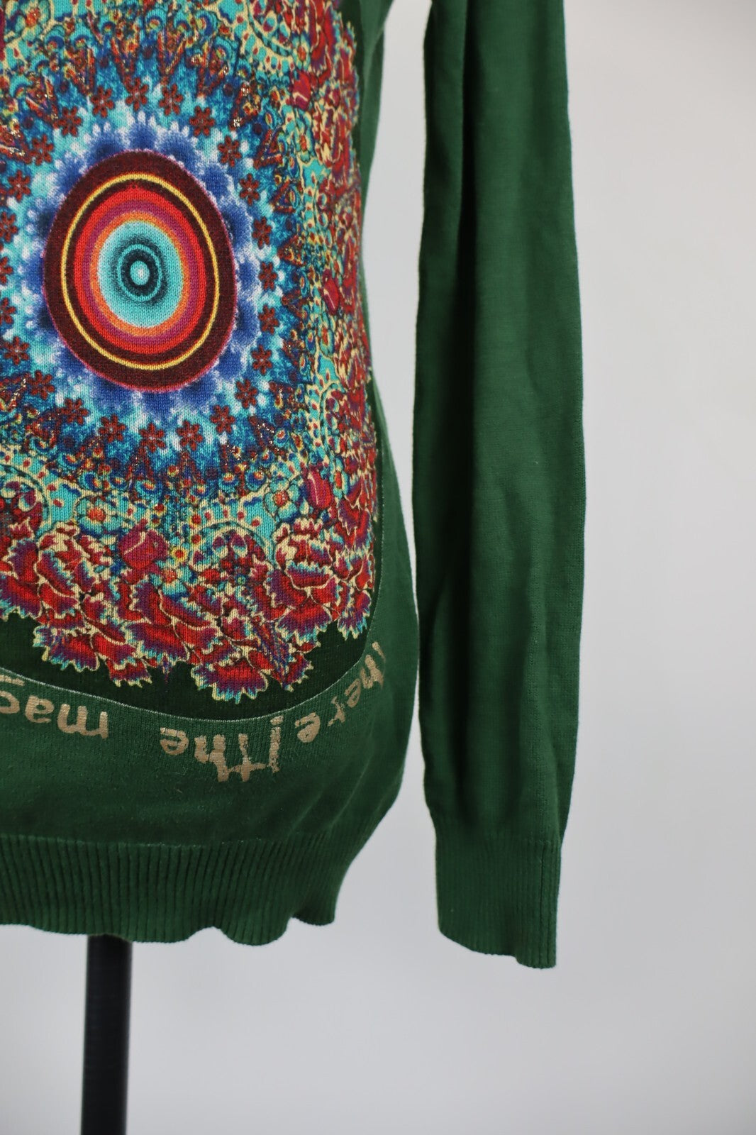 DESIGUAL MAGLIA DONNA TG. M WOMAN T-SHIRT CASUAL VINTAGE COTONE COTTON