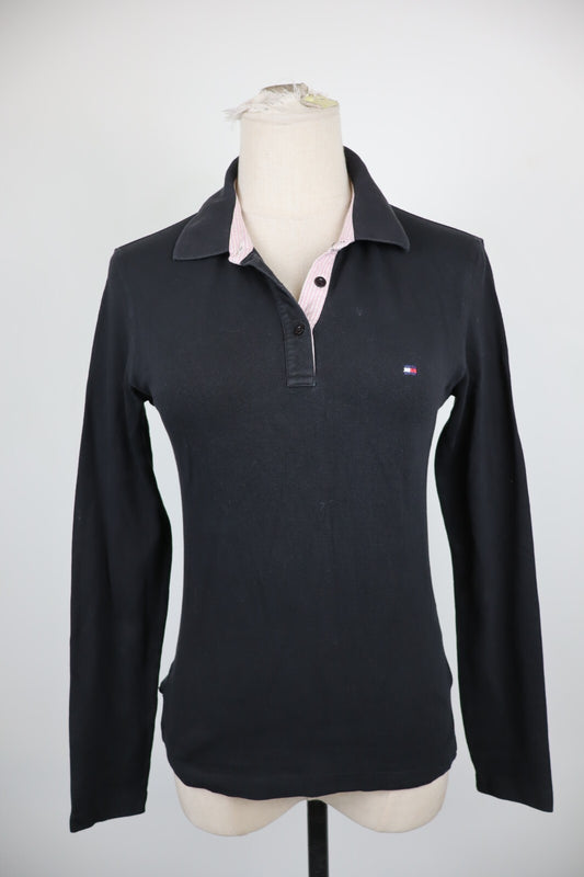 TOMMY HILFIGER POLO MAGLIA DONNA COTONE TG. S WOMAN COTTON SHIRT CASUAL VINTAGE