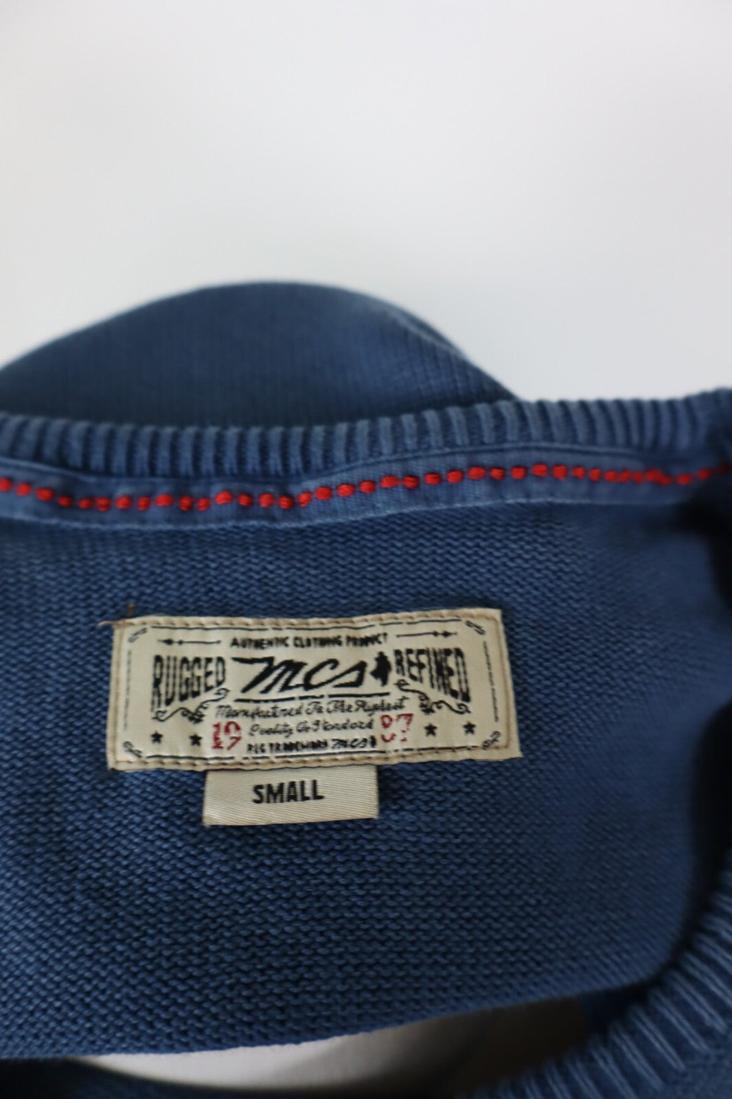 MARLBORO MAGLIONE SMANICATO COTONE GILET UOMO Tg. S SWEATER MAN CASUAL