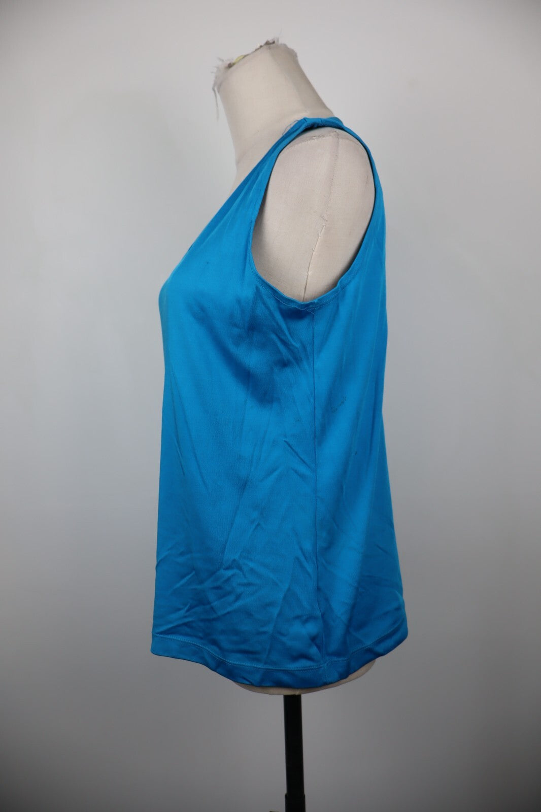 RALPH LAUREN MAGLIA TOP CANOTTA DONNA TG M WOMAN CASUAL VINTAGE T-SHIRT BLU