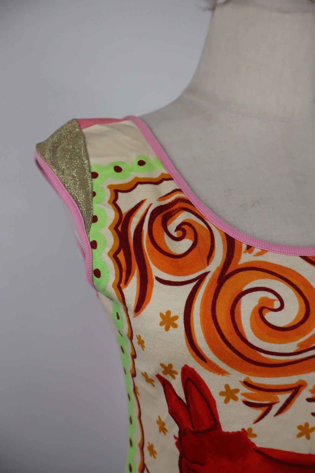 CUSTO BARCELONA CANOTTA MAGLIA DONNA M WOMAN CASUAL VINTAGE T-SHIRT TOP MEXICO