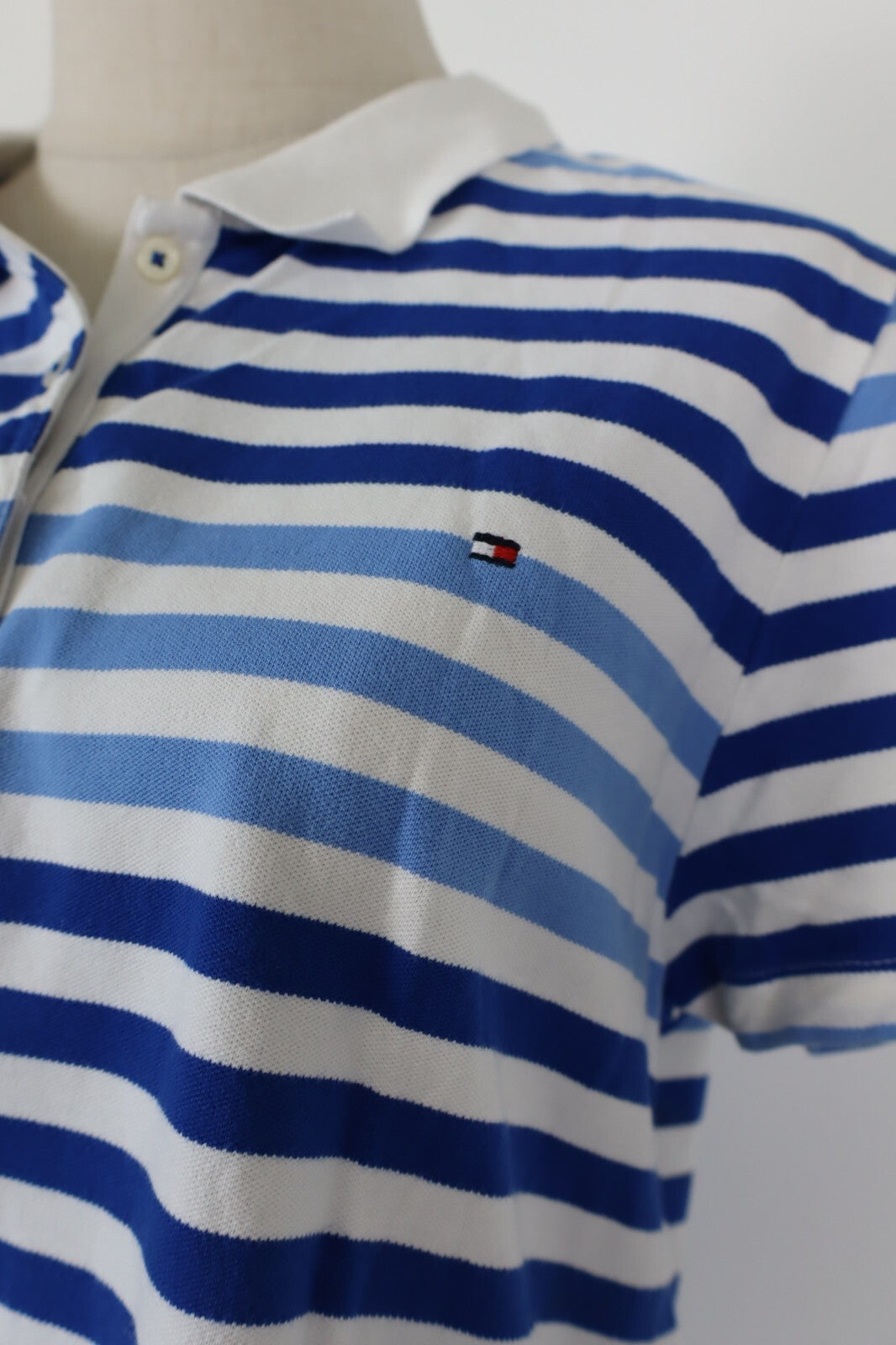 TOMMY HILFIGER POLO MAGLIA T-SHIRT DONNA COTONE TG. XL WOMAN CASUAL VINTAGE