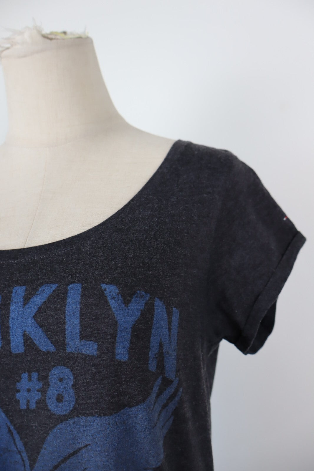 TOMMY HILFIGER DENIM MAGLIA DONNA TG L WOMAN CASUAL VINTAGE TOP T-SHIRT COTONE