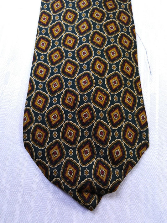 ALBERTO MUCCIOLO 100% SILK TIE SETA CRAVATTA NECKTIE MADE IN ITALY