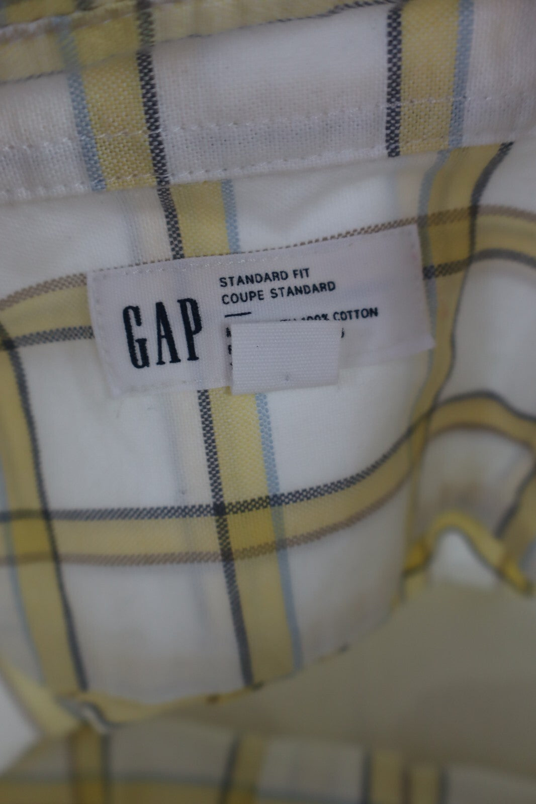 GAP CAMICIA UOMO COTONE TG. S MAN CASUAL VINTAGE SHIRT COTTON