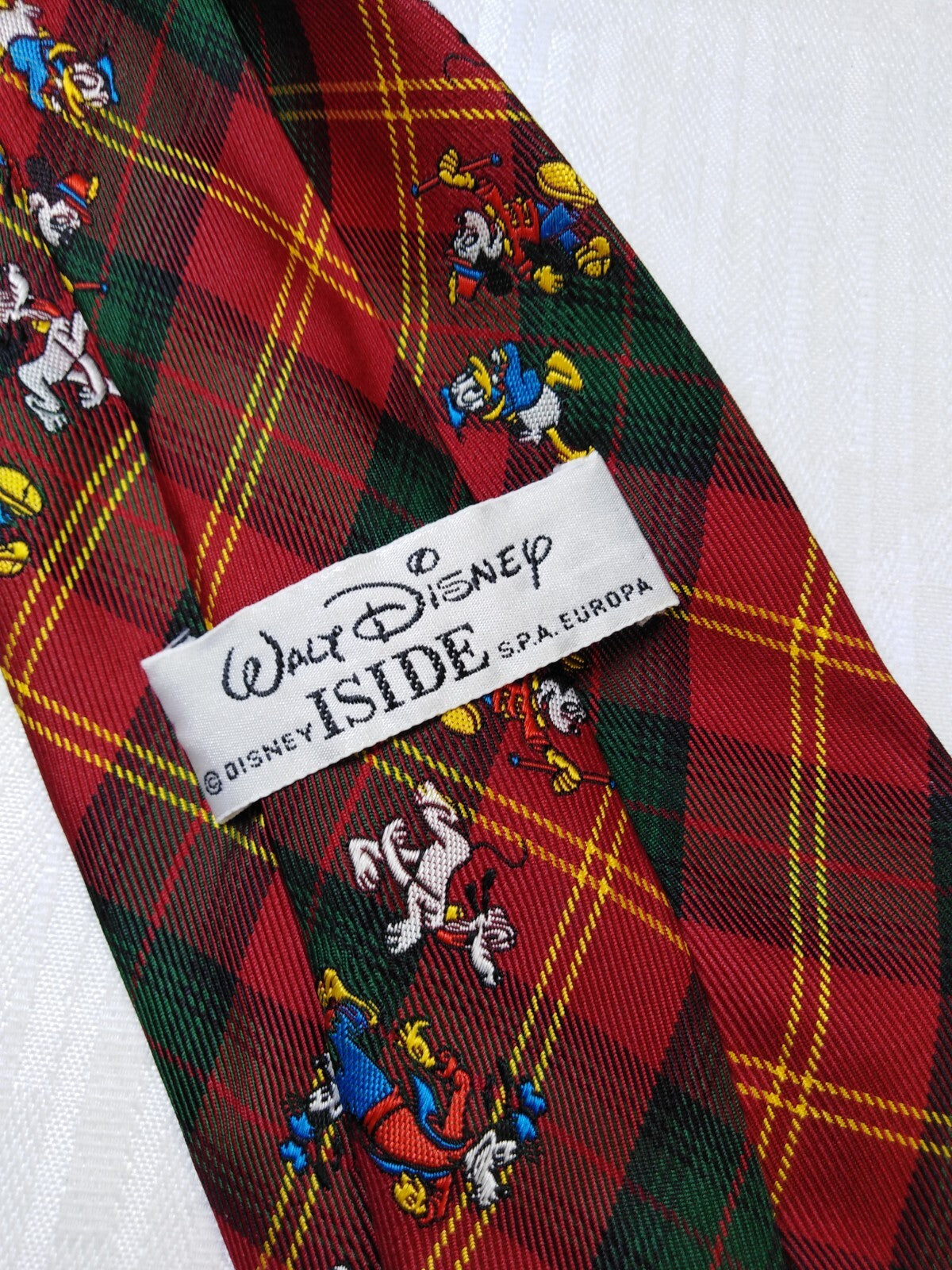 WALT DISNEY ISIDE 100% SILK TIE SETA CRAVATTA NECKTIE MADE IN ITALY CLASSIC