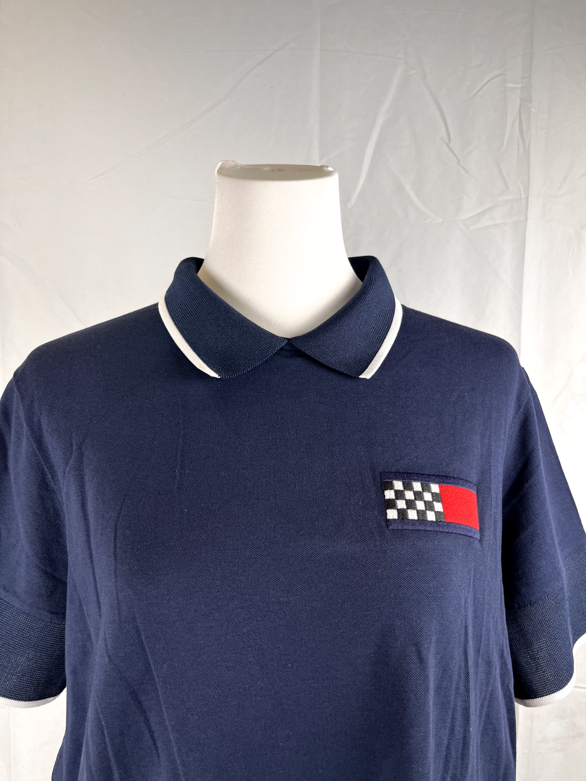 TOMMY HILFIGER POLO MAGLIA DONNA COTONE TG 2XL WOMAN SHIRT CASUAL VINTAGE COTTON