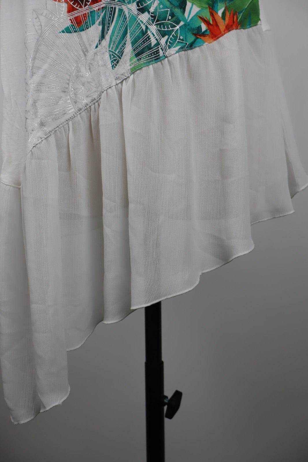 DESIGUAL MAGLIA SMANICATA TOP DONNA TG S WOMAN CASUAL VINTAGE T-SHIRT COTONE