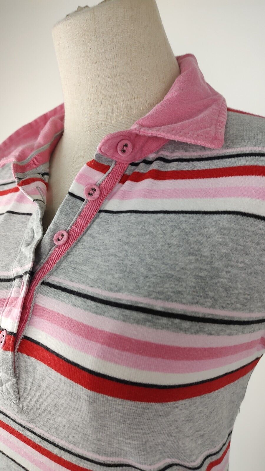 TOMMY HILFIGER POLO MAGLIA DONNA COTONE TG. S WOMAN COTTON SHIRT CASUAL VINTAGE