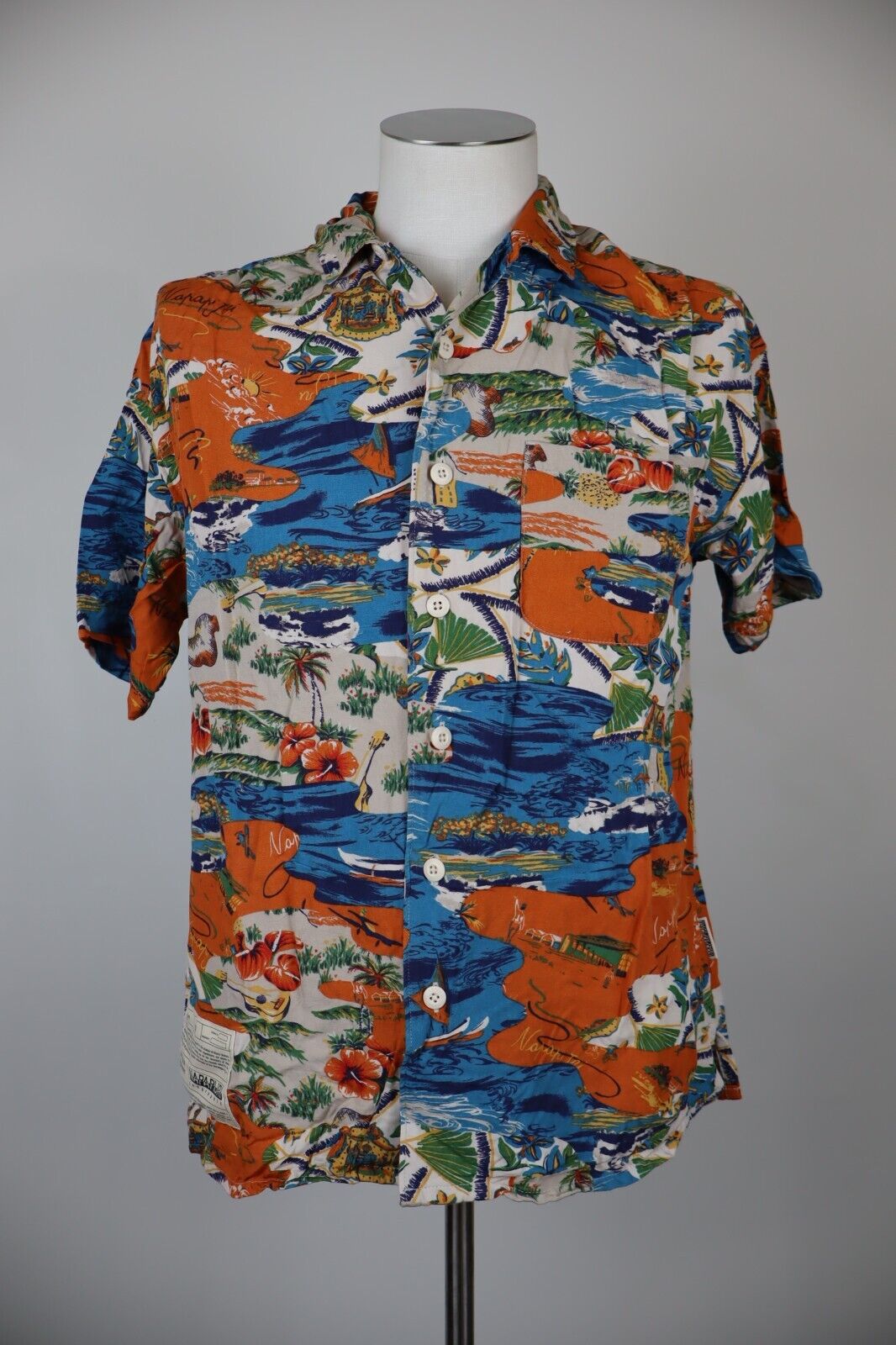 NAPAPIJRI CAMICIA SHIRT UOMO Tg S MAN VINTAGE CASUAL FANTASIA FANTASY