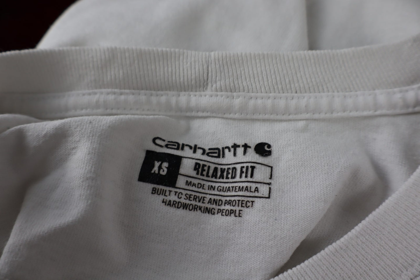 CARHARTT MAGLIA UOMO COTONE TG XS MAN COTTON T-SHIRT CASUAL VINTAGE TASCA LOGO