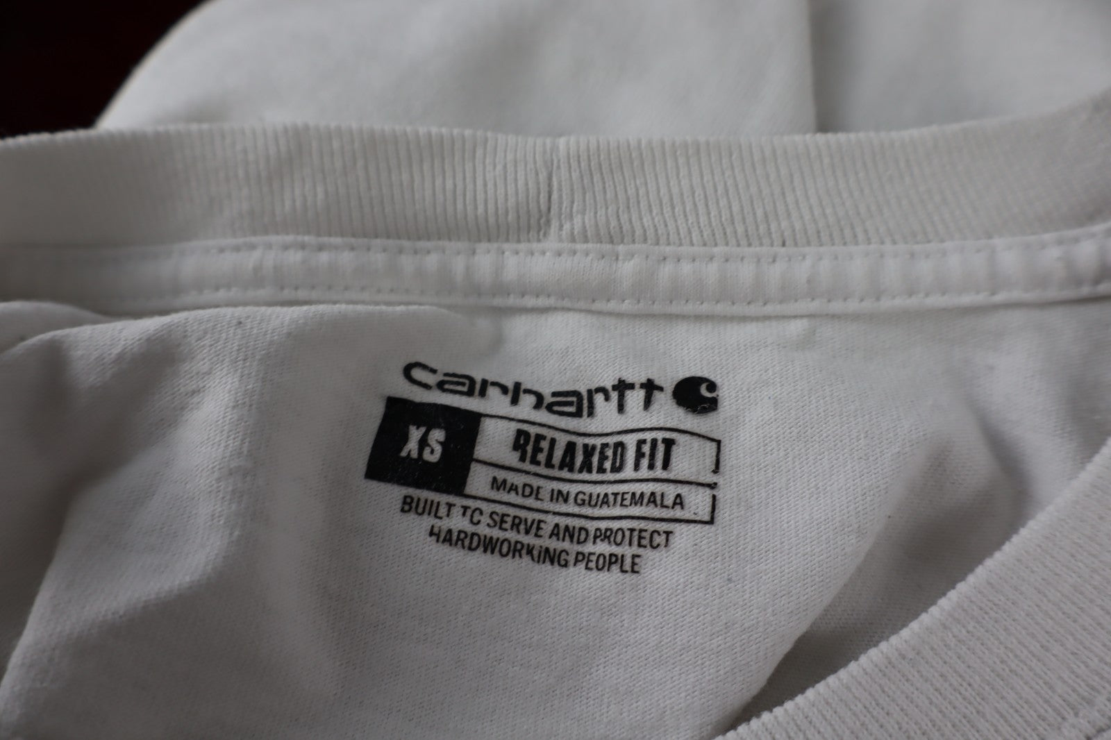 CARHARTT MAGLIA UOMO COTONE TG XS MAN COTTON T-SHIRT CASUAL VINTAGE TASCA LOGO