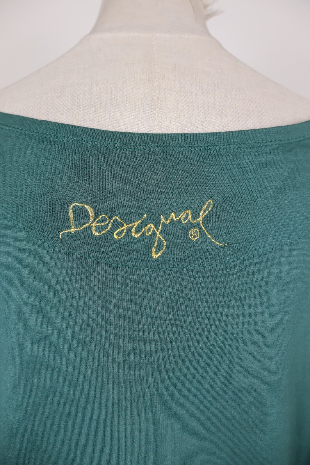 DESIGUAL MAGLIA DONNA TG. S WOMAN CASUAL VINTAGE T-SHIRT TOP COTONE