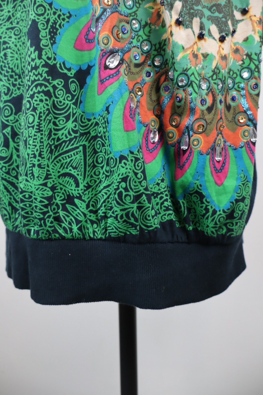 DESIGUAL VESTITO ABITO MANICHE LUNGHE DONNA TG. XL WOMAN CASUAL VINTAGE DRESS