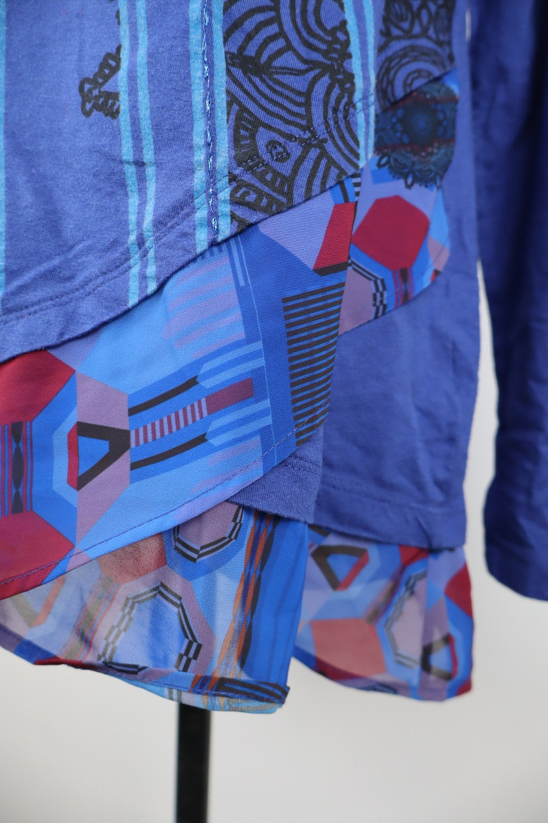 DESIGUAL MAGLIA DONNA TG. S WOMAN CASUAL VINTAGE T-SHIRT TOP COTONE PAILETTES