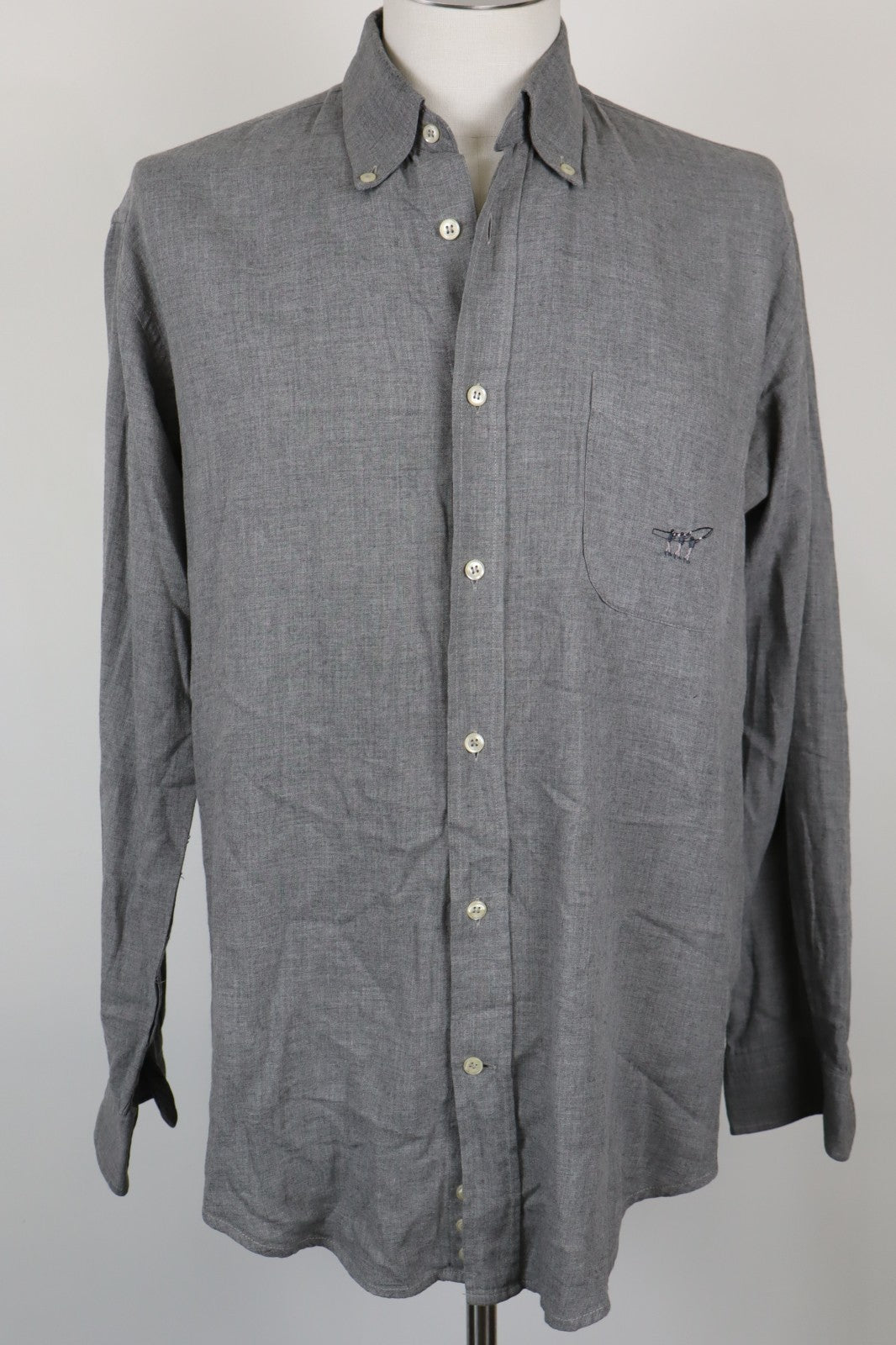 HENRY COTTON'S CAMICIA UOMO GRIGIA TG. 42  MAN CASUAL VINTAGE SHIRT