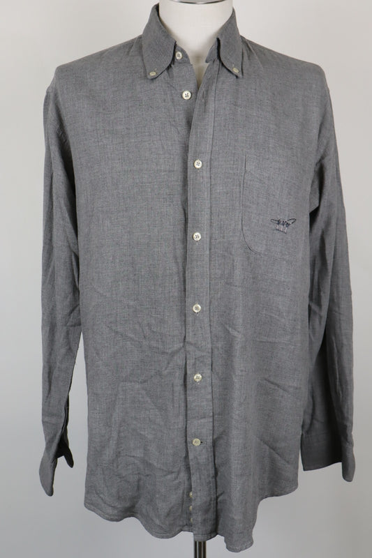 HENRY COTTON'S CAMICIA UOMO GRIGIA TG. 42  MAN CASUAL VINTAGE SHIRT