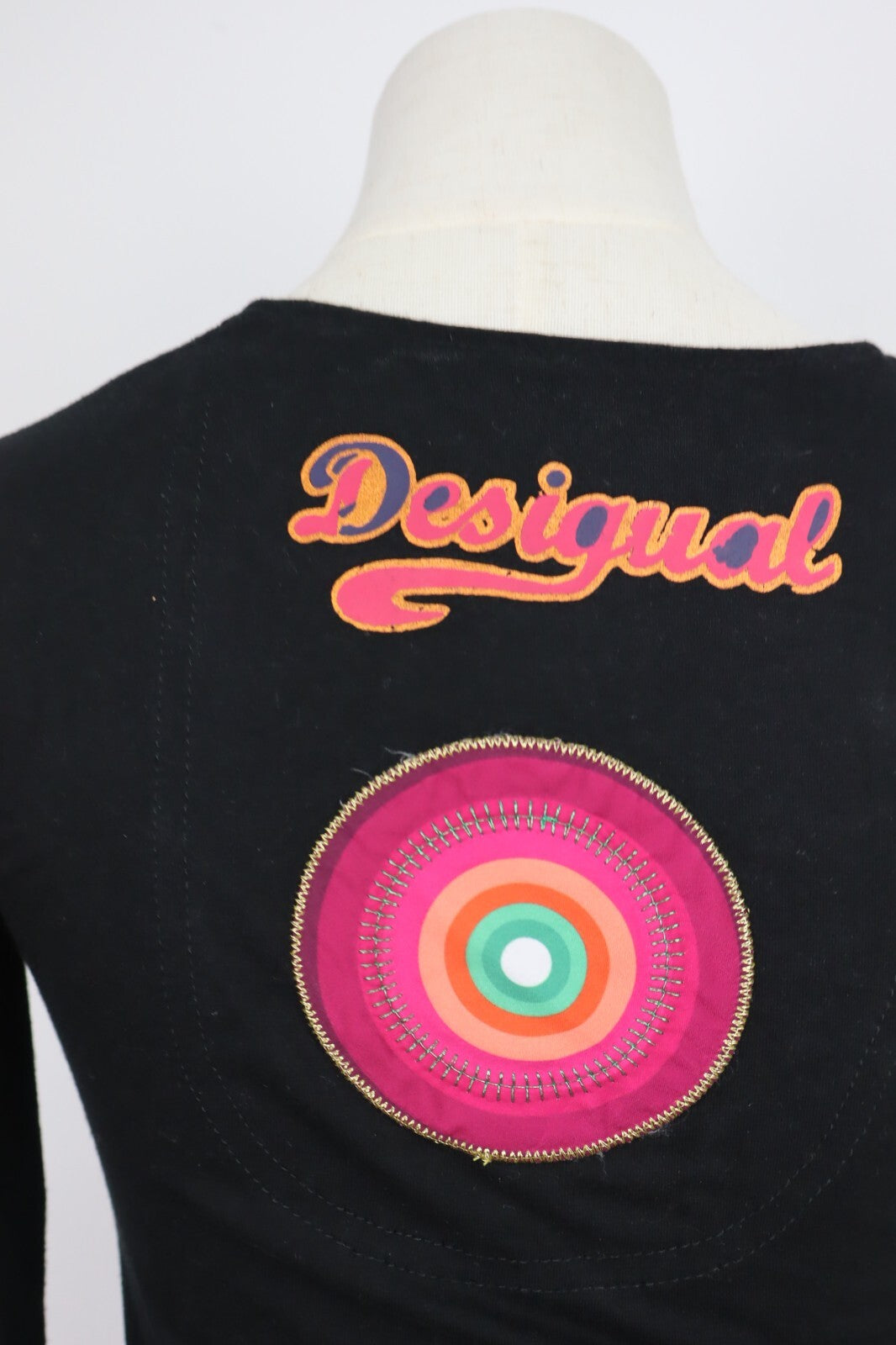 DESIGUAL VESTITO ABITO DONNA TG. XS WOMAN CASUAL VINTAGE DRESS