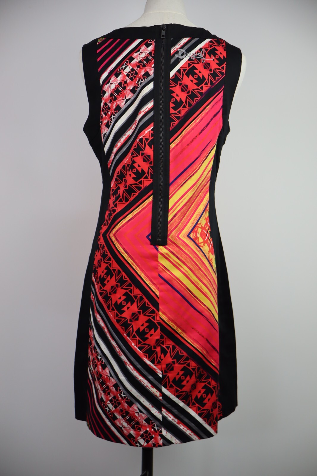 DESIGUAL VESTITO DONNA TG. XS WOMAN CASUAL VINTAGE DRESS ABITO COTONE COTTON