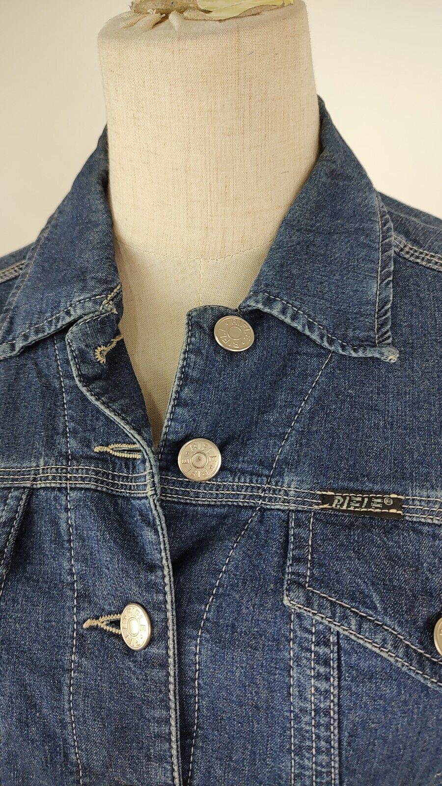 RIFLE JEANS GIUBBINO DONNA Tg. S WOMAN CASUAL JACKET COTONE DENIM