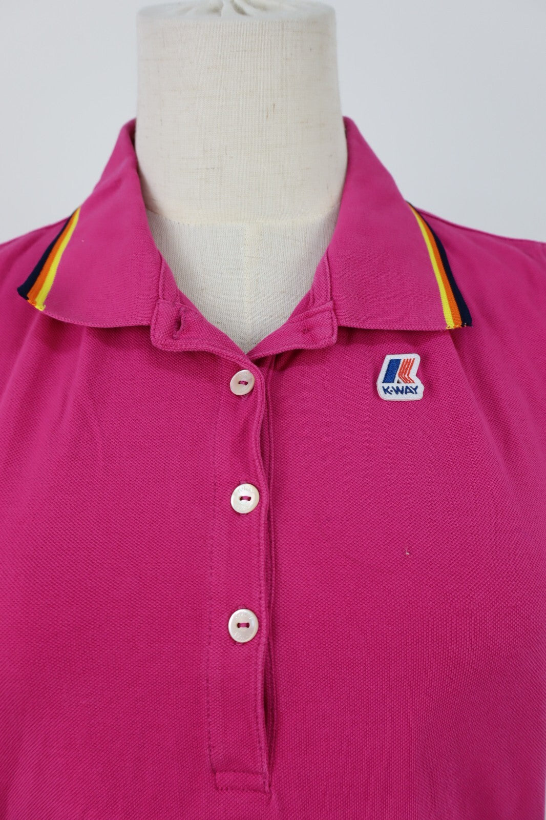 KWAY POLO MAGLIA DONNA COTONE TG. M WOMAN COTTON SHIRT CASUAL VINTAGE