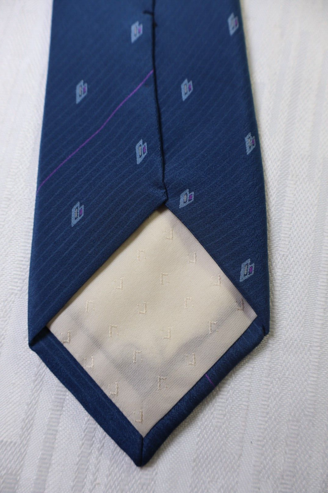 LANCOME 100% SETA SILK TIE CRAVATTA NECKTIE VINTAGE CLASSIC ITALY