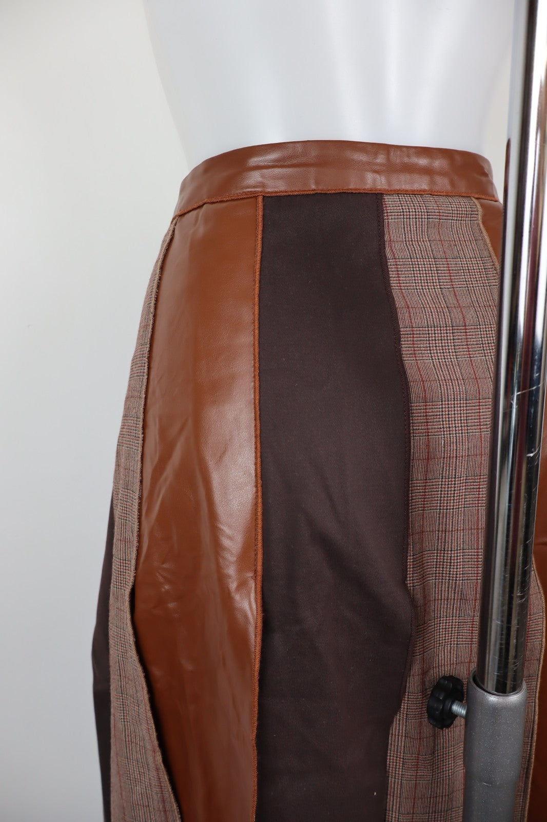 MARIELLA BURANI GONNA DONNA WOMAN SKIRT Tg. 46 CASUAL VINTAGE COTONE ECOPELLE