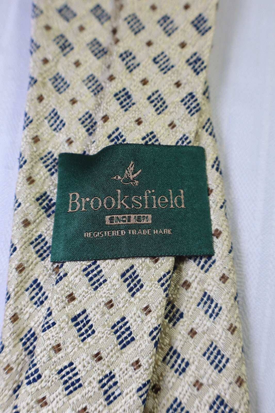 BROOKSFIELD 100% SILK TIE SETA CRAVATTA NECKTIE MADE IN ITALY CLASSIC