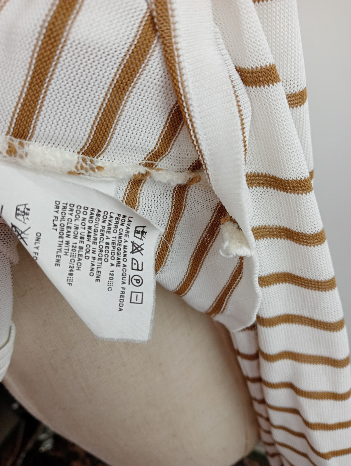 MARELLA MAGLIA ZIP DONNA TG. L WOMAN CASUAL VINTAGE T-SHIRT MADE ITALY