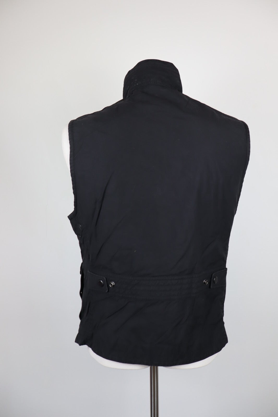 RALPH LAUREN GIUBBINO SMANICATO GILET UOMO TG M MAN CASUAL VINTAGE JACKET NERO