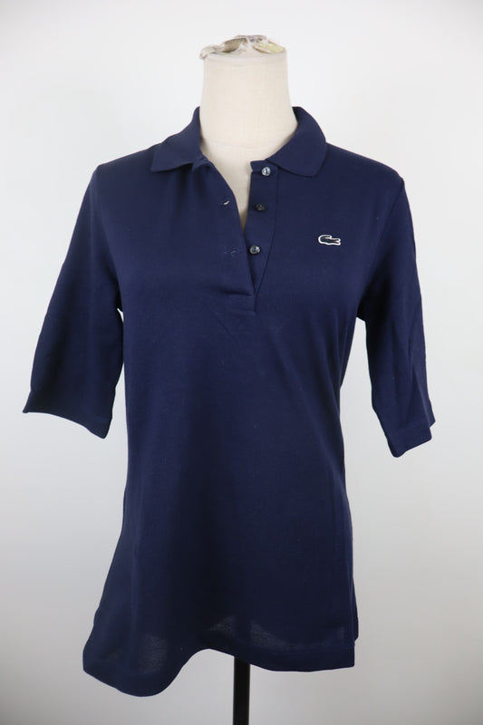 LACOSTE POLO MAGLIA DONNA COTONE 38 WOMAN COTTON SHIRT CASUAL VINTAGE MANICA 3/4