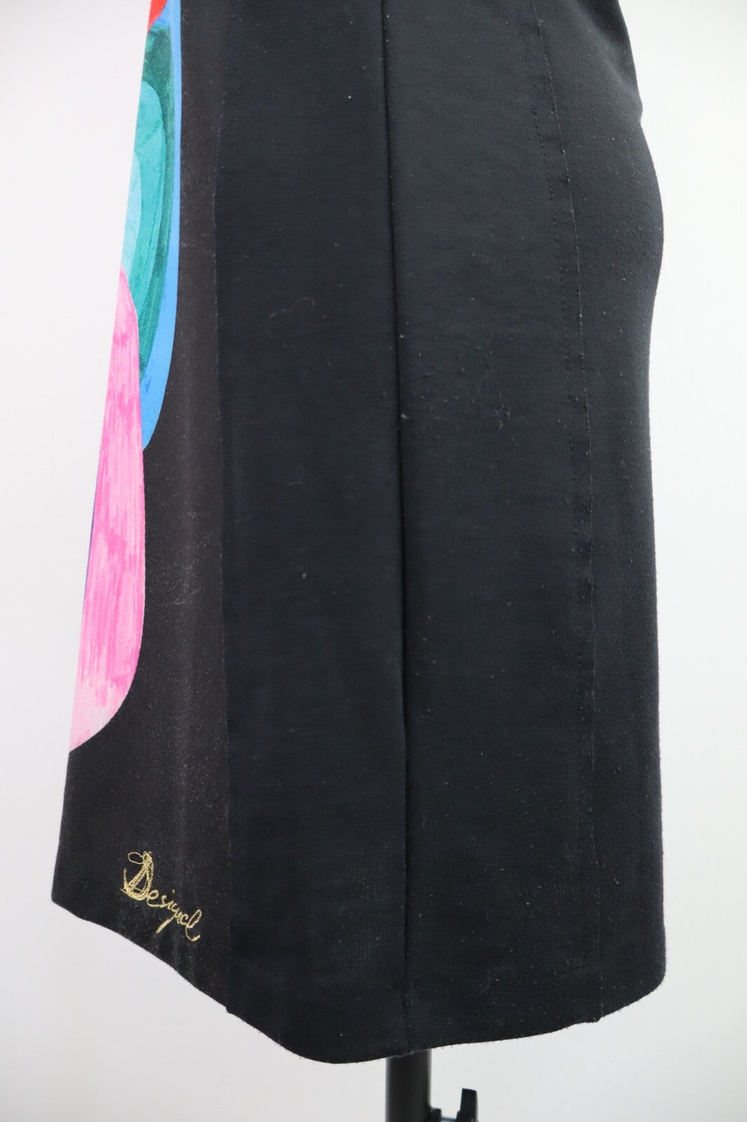 DESIGUAL VESTITO SMANICATO COTONE DONNA TG. S WOMAN CASUAL VINTAGE DRESS COTTON