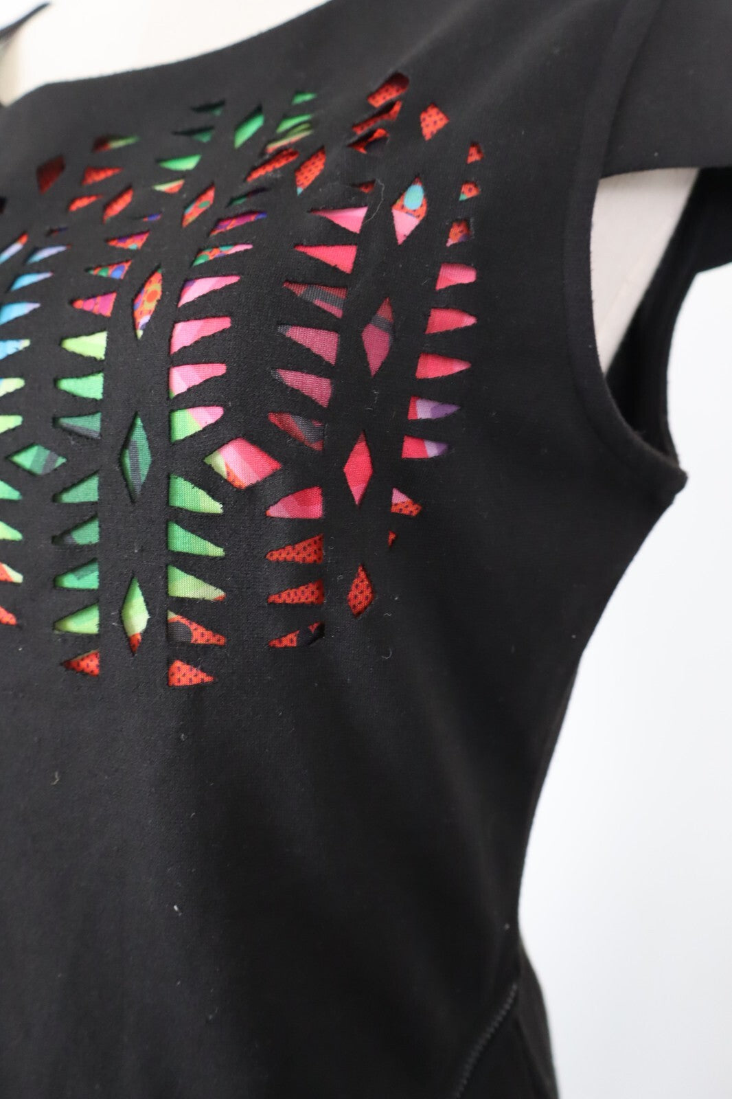 DESIGUAL VESTITO ABITO DONNA TG.  L WOMAN CASUAL VINTAGE DRESS